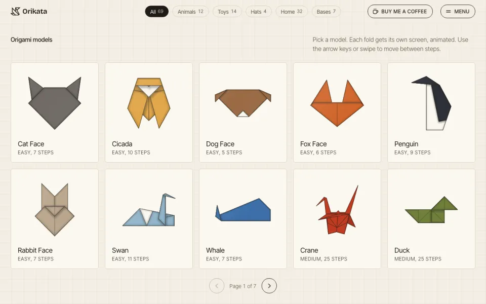 Orikata homepage